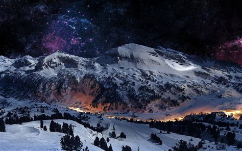 Ski Mountain Night Wallpapers - Top Free Ski Mountain Night Backgrounds ...