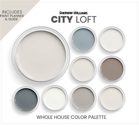 Sherwin Williams City Loft Coordinating Colors Whole House Paint Colors ...