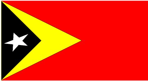 UNTAET specifications for the East Timor national flag