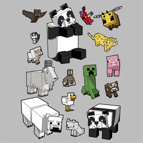 Women's Minecraft Overworld Mobs Graphic Tee