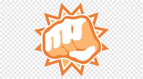 Punch Fist, punch, text, orange, logo png | PNGWing