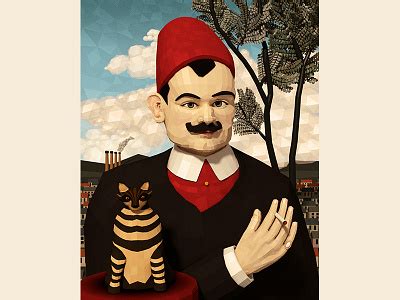 Portrait of Pierre Loti (after Henri Rousseau) by Sock Gardener on Dribbble