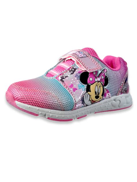 Disney Minnie Mouse Girls' Light-Up Sneakers - Walmart.com