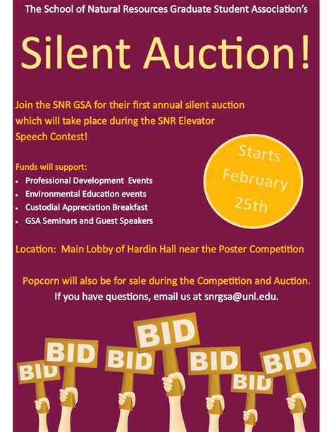 School Silent Auction Flyer