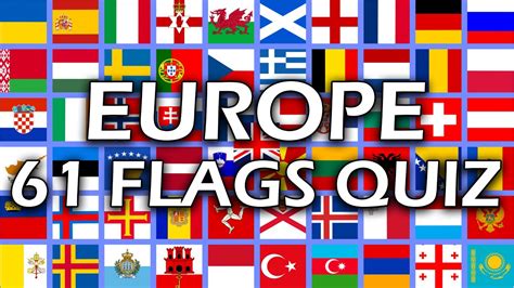 Europe Flags Quiz - 61 Flags Easy to Hard - Algodoo - YouTube