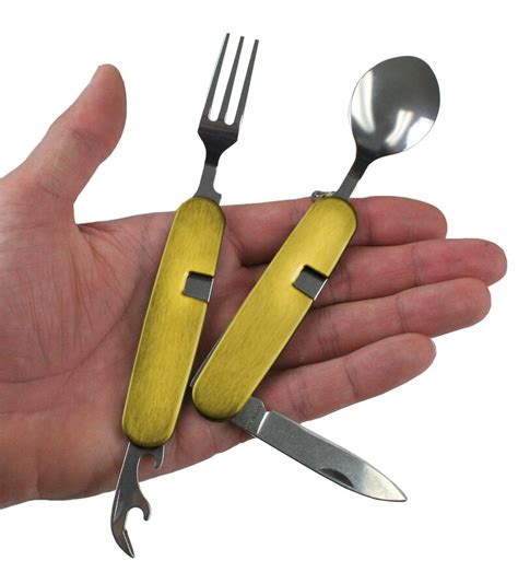 HOBO Knife Camping Pocket Knife With Fork and Spoon - Etsy