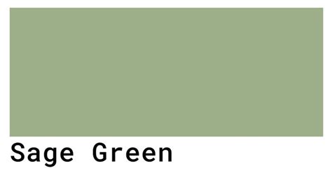 Sage Green Color Codes - The Hex, RGB and CMYK Values That You Need ...