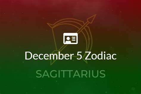 December 5 Zodiac Sign Full Horoscope And Personality