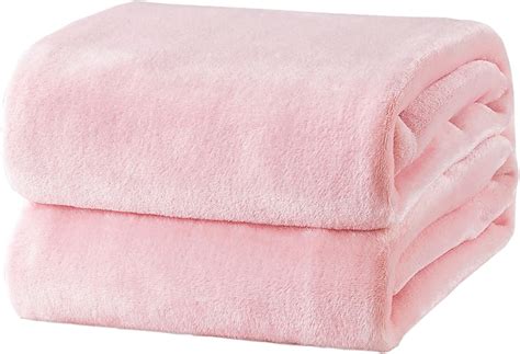 Bedsure Fleece Blankets Bedspread Queen Size Pink Extra Large Bed ...