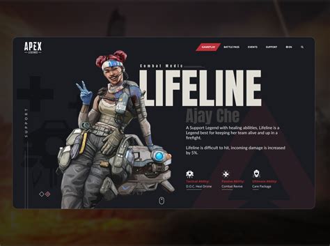 Lifeline - Apex Legends Concept by Kate Velez on Dribbble