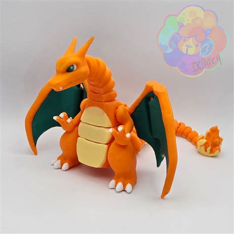 Charizard - Flexi Articulated Pokémon (print in place, no supports) by ...