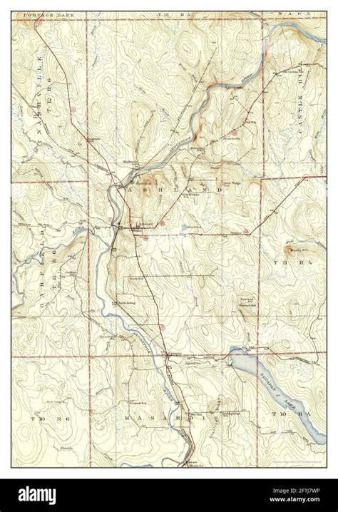 Ashland, Maine, map 1934, 1:62500, United States of America by Timeless ...