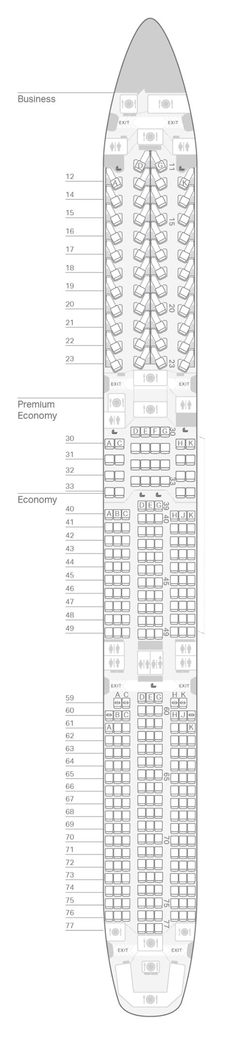 A350 Airbus 1000 Cathay Pacific Seat Map - Image to u