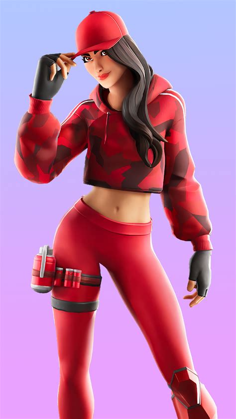 Fortnite, Ruby, Skin, Outfit, 4k HD Phone Wallpaper | Rare Gallery