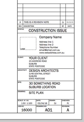 Layout Drawing Titleblock Templates For You