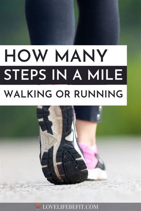 How Many Steps In One Mile Walking Or Running? - Love Life Be Fit