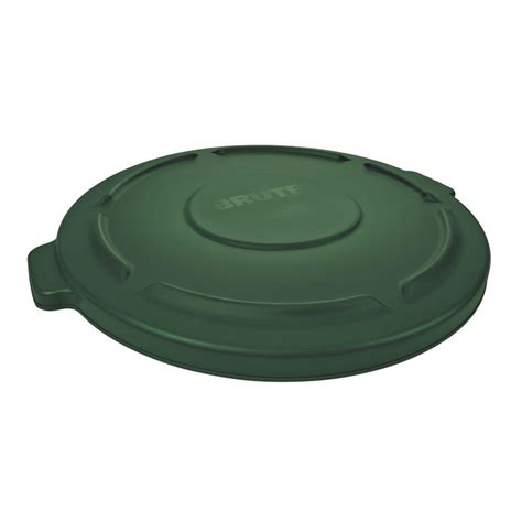 Rubbermaid Commercial Products Brute 44 Gal. Green Round Trash Can Lid ...