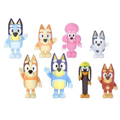 Toys & Hobbies TV & Movie Character Toys 8 FIG SET BLUEY PACK & GO ...