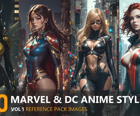 ArtStation - Marvel & DC Anime Style Vol1-8k|Reference pack Images ...