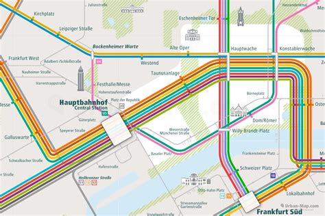 Frankfurt Rail Map - City train route map, your offline travel guide