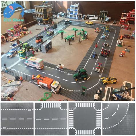 Road plate Classic Base Plates Compatible Lego race track Baseplates ...