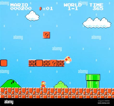 Super Mario Bros jeu vidéo - Monde 1 niveau 1 Photo Stock - Alamy