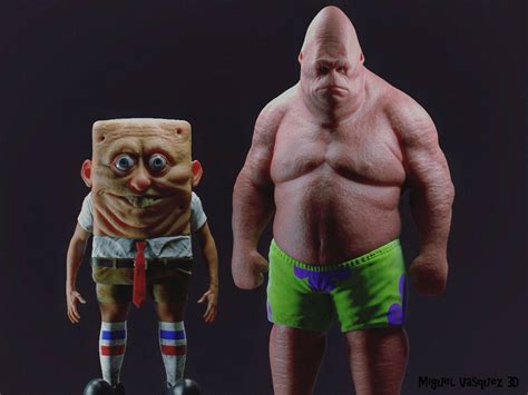 Artist's Renderings Of SpongeBob Characters As Humans Will Haunt You ...