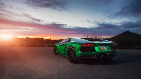 Lamborghini Aventador Green 4K Wallpaper | HD Car Wallpapers | ID #6963