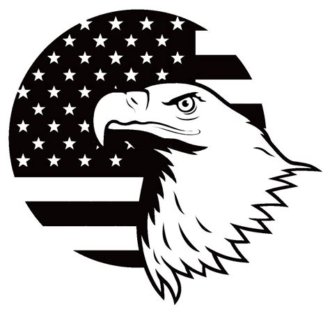 American Flag American Eagle Vinyl Decal Sticker Art Design Murals for ...