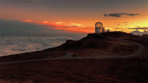 Sunset Over Haleakala Observatory Photograph by Susan Rissi Tregoning ...