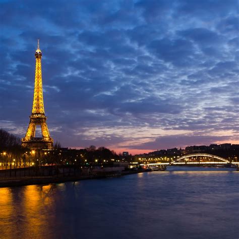 Eiffel Tower Sunset iPad Wallpapers Free Download