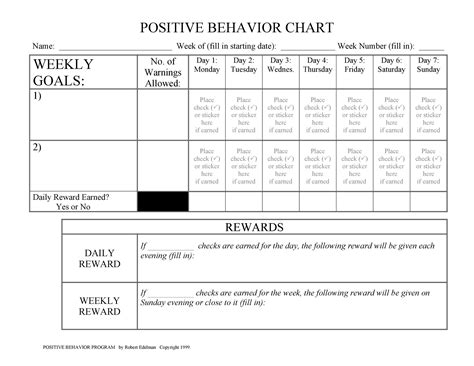 42 Printable Behavior Chart Templates [for Kids] ᐅ TemplateLab