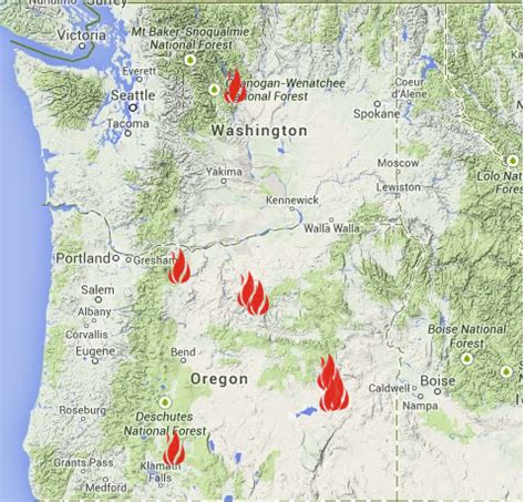 Oregon Fires Map ~ EXODOINVEST