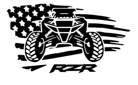 Polaris RZR USA Flag Decal, Polaris Rzr, Rzr, Polaris, Decal, Sticker ...