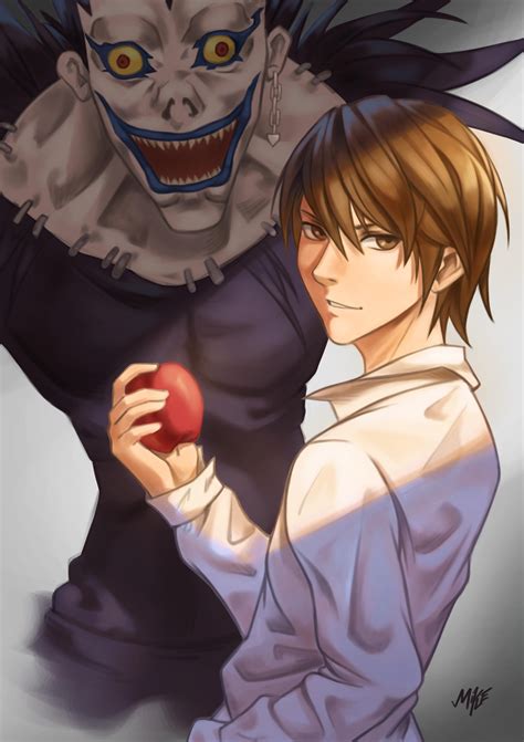 There's a demon behind a god - Light Yagami & Ryuk Fanart by me : r ...