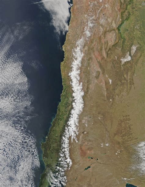 The first signs of winter for the Andes mountains - Earth.com