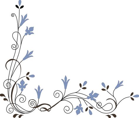 Flower Corner Border Clipart Free amesass