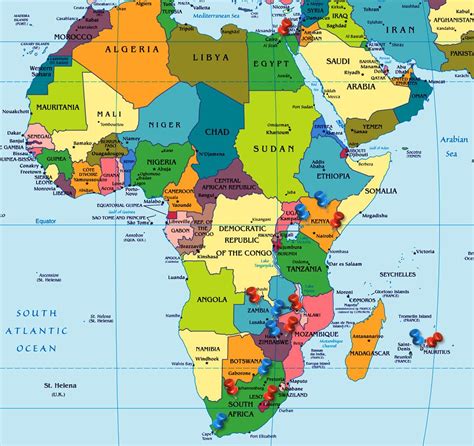 Equator Africa Map - My Maps