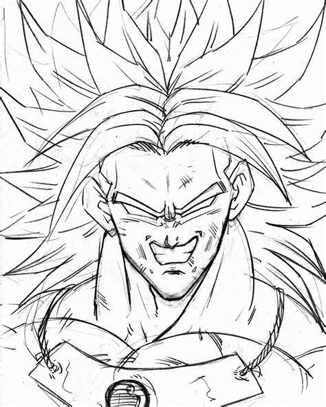 Imagen De Broly Para Pintar - Como Dibujar A Broly Y Freezer Vs Goku Y ...