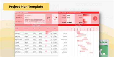 Excel Project Plan Template - Excel