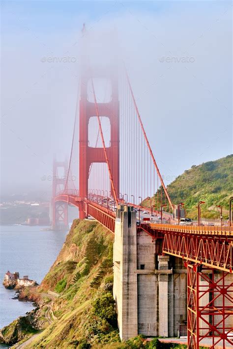 Golden Gate Bridge view at foggy morning | Golden gate bridge, Golden ...