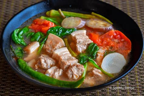 Sinigang na Baboy (Pork Sinigang Recipe) - speedyrecipe.com