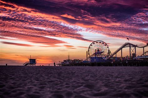 Santa Monica Sunset Wallpapers - Top Free Santa Monica Sunset ...