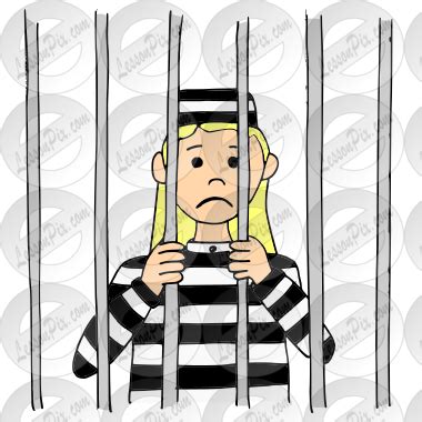 Jail Picture for Classroom / Therapy Use - Great Jail Clipart