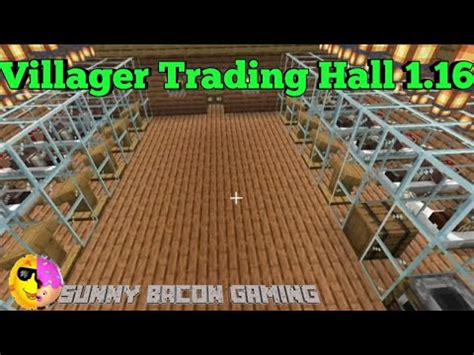 Villager Trading Hall 1.16 ... Minecraft Bedrock, Xbox, PS4 - YouTube