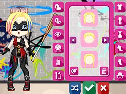 Cute Harley Quinn Dress Up Game - Play online at Y8.com