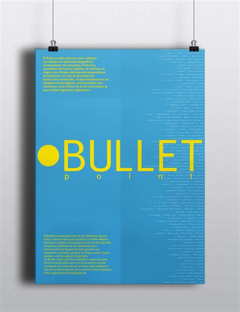 Bullet Point - Typographic posters on Behance