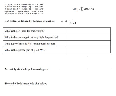 Solved 2 COSA COSB = COS (A-B) + cos(A+B) 2 sinA sinB = cos | Chegg.com