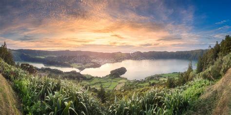 Mountain Landscape Ponta Delgada Island, Azores Stock Image - Image of ...