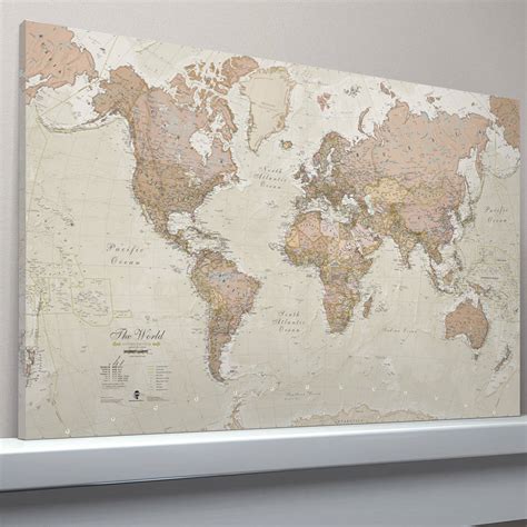 Antique World Maps Canvas